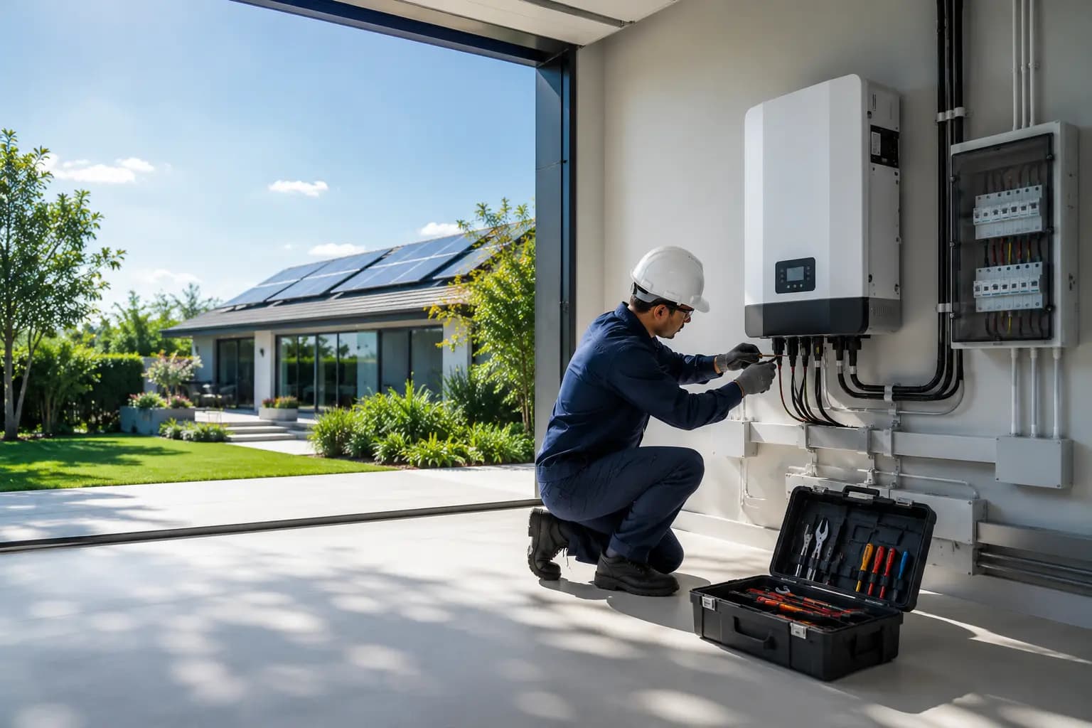 Advanced solar inverter installation